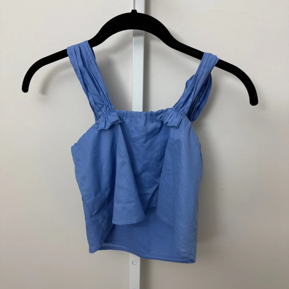 Zara‎ Blue Sleeveless kids Top size 8 new with tags